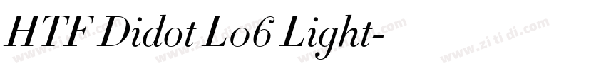 HTF Didot L06 Light字体转换